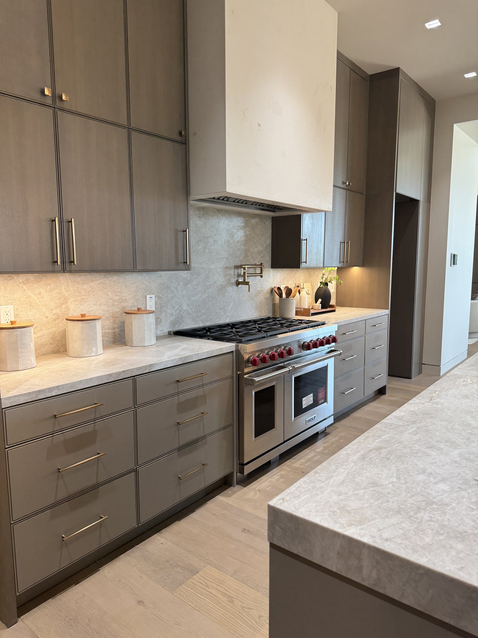 Statement pendants and warm range detail